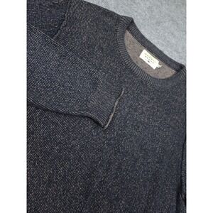 The Normal Brand Sweater Mens Medium Blue Crewneck Ribbed Knit